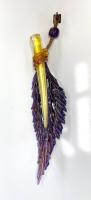 Purple Hanging Feather by Nic McGuire