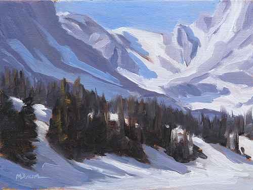 Snowy Ridge Study by Michael Baum