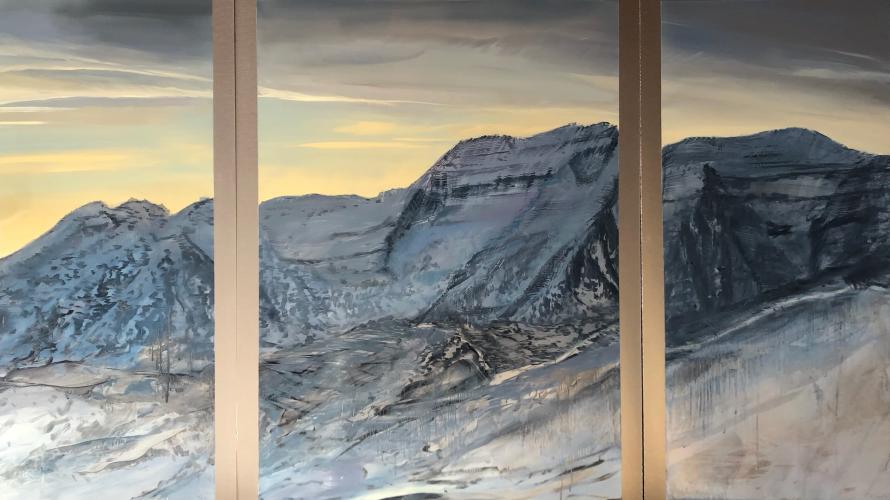 Elevation: Mt Timp Triptych by Cynthia McLoughlin