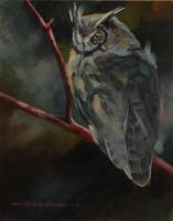 Lady of the Moon (great horned owl) by Kathryn Ashcroft