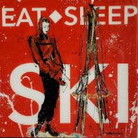 Eat Sleep Ski by Holly Manneck
