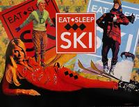 Eat Sleep Ski by Holly Manneck